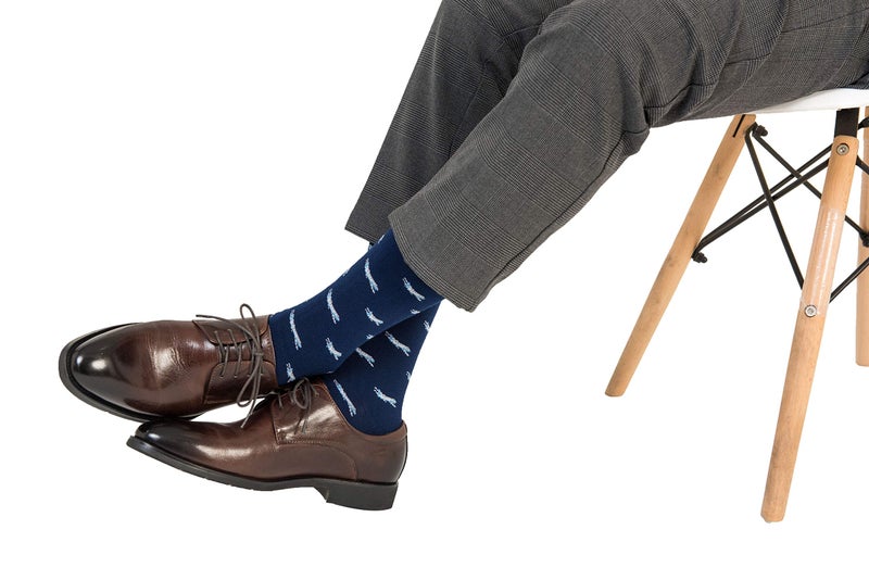 AUSCUFFLINKS Airplane Socks for Him | Gift for Pilot Captain Plane Lover | Combed Cotton Socks | Present for Work Colleague | Bday Gift for Guys (Aeroplane) - Image 4